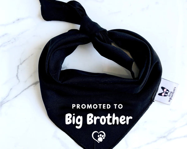 Pregnancy Announcement Dog Bandana - Baby Reveal with Dog - Big Brother