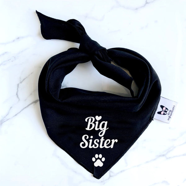 Dog Bandana - "Big Sister" - Pregnancy Announcement - Baby Shower gift