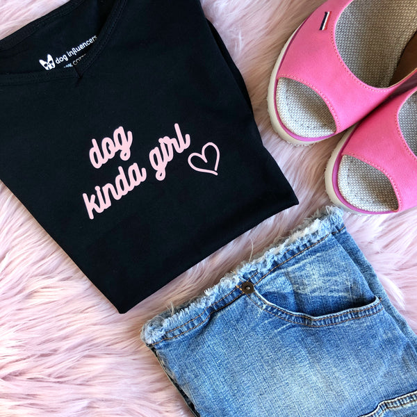 "Dog kinda Girl" Black Cami - Dog Influencers