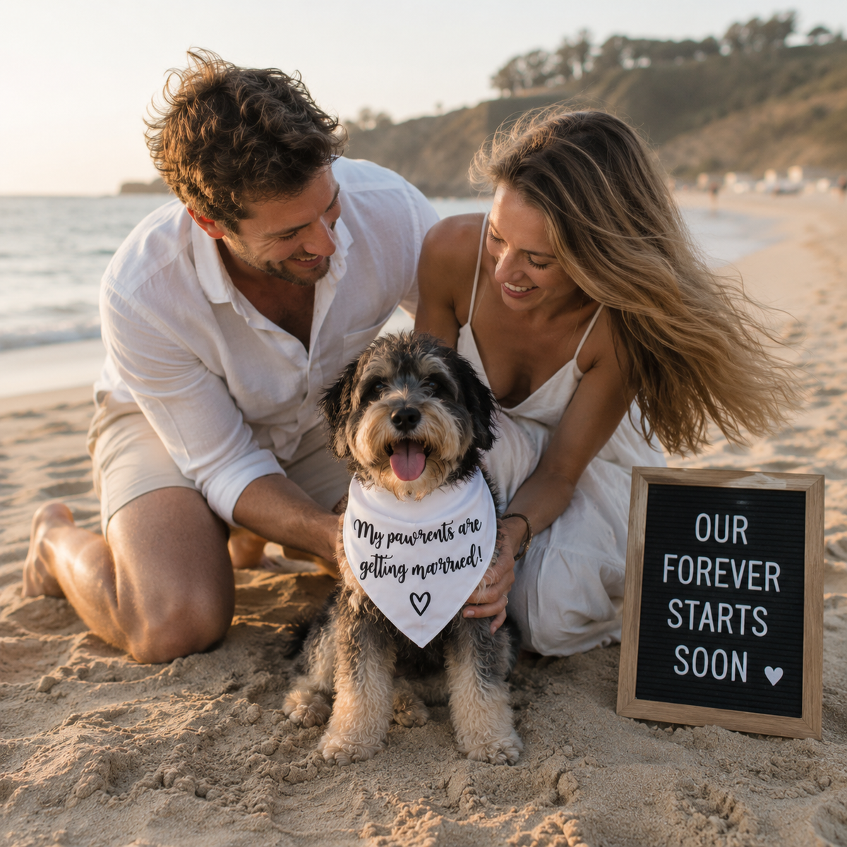 My Pawrents Are Getting Married Dog Bandana