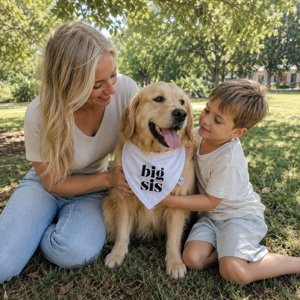 Big Sis Dog Bandana – Family Announcement