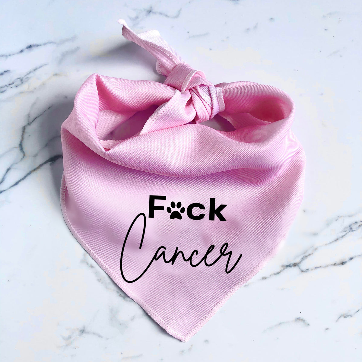 Cancer Dog Bandana - F*CK CANCER - Cancer Support Dog Bandana