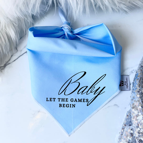 Taylor Swift Dog Bandana - "Baby, let the games begin" - Inspired by the song "Ready for it?" - Gift for a Fan Dog Mum