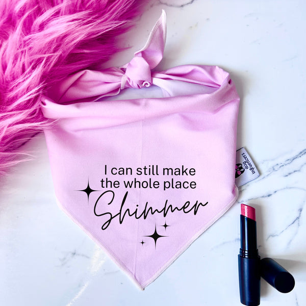 Taylor Swift Dog Bandana - "I can still make the whole place shimmer" - Inspired by the song "Bejeweled" - Gift for a Fan Dog Mum