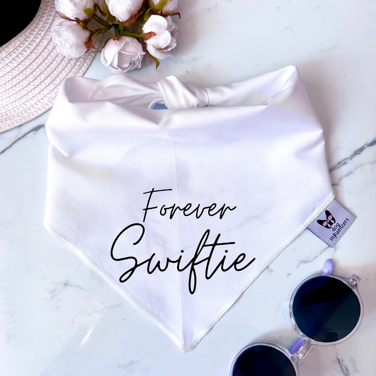 Taylor Swift Dog Bandana - "Forever Swiftie" - Cute Pet Bandana for a Taylor Swift Fan