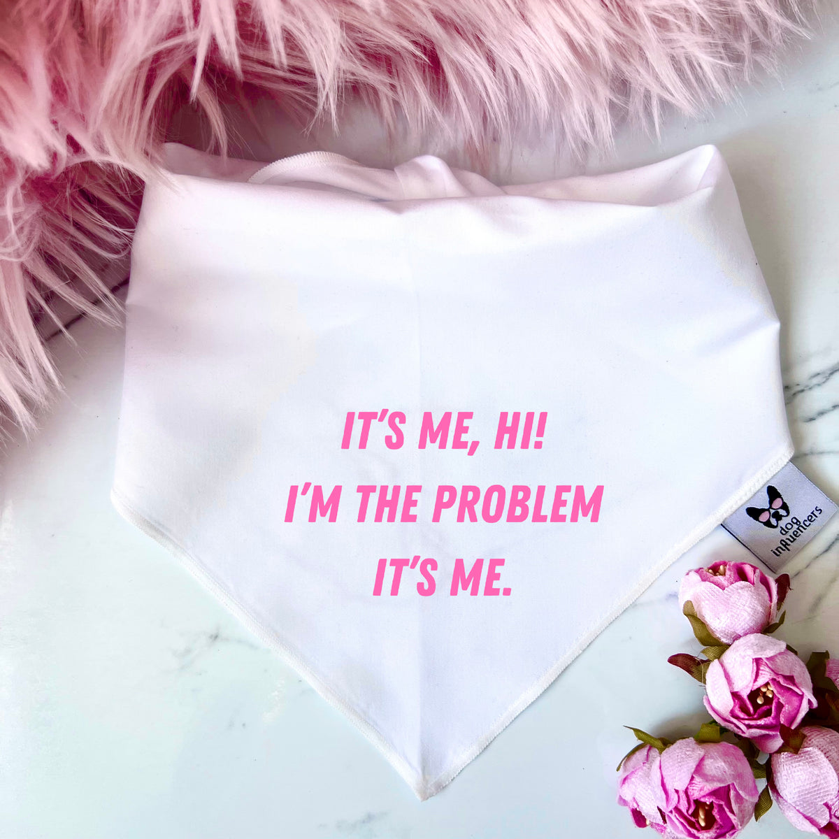 Taylor Swift Dog Bandana - "It's me the problem, it's me" - Inpired by the song Anti-Hero