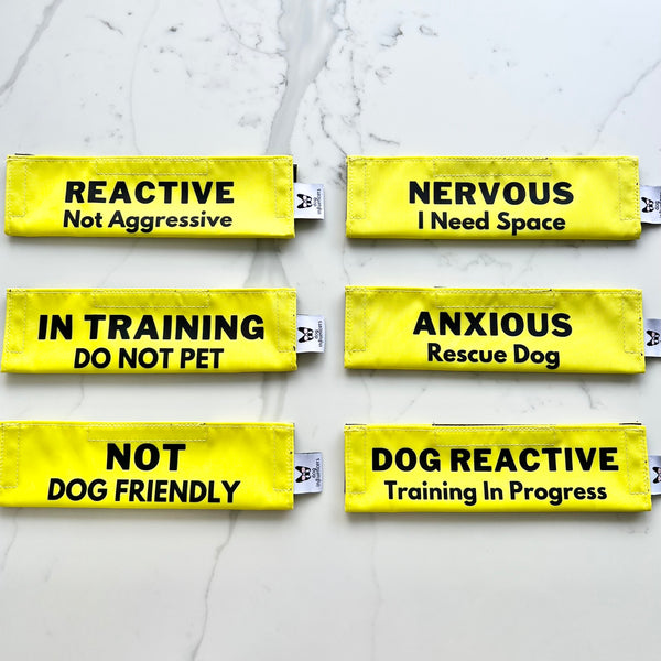 Lead Sleeve for Reactive, Anxious, Nervous Dogs - Puppy and Dog in Training Leash Sleeve