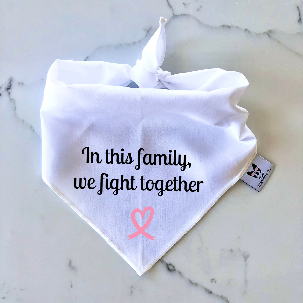 Cancer Dog Bandana - In this Family We Fight Together - Cancer Support Dog Bandana