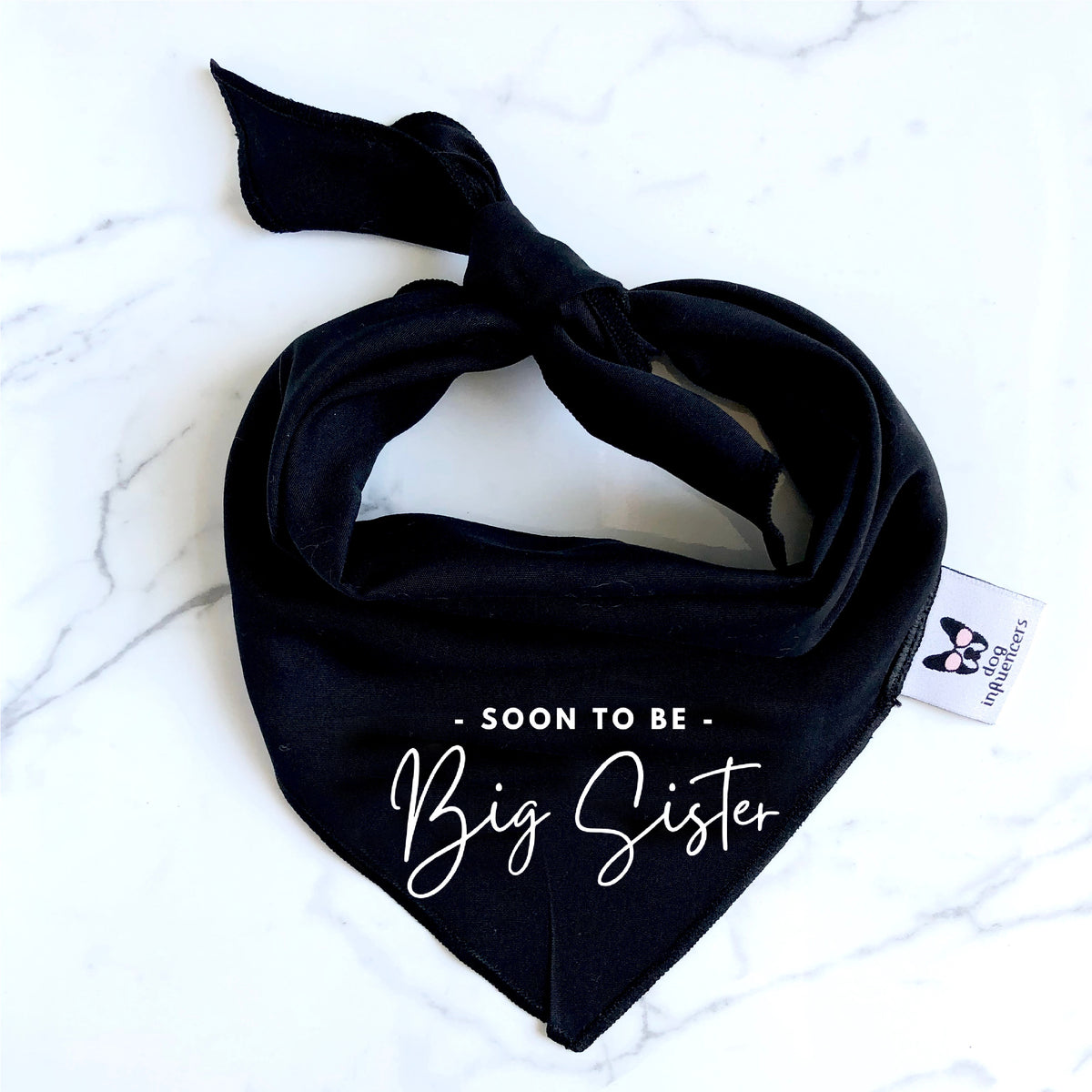 Dog Bandana - " Soon to be - Big Sister" - Pregnancy Announcement - Baby Reveal