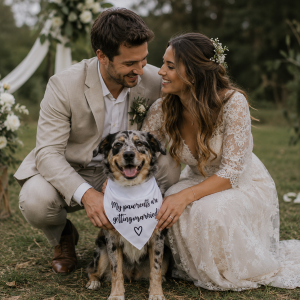 My Pawrents Are Getting Married Dog Bandana