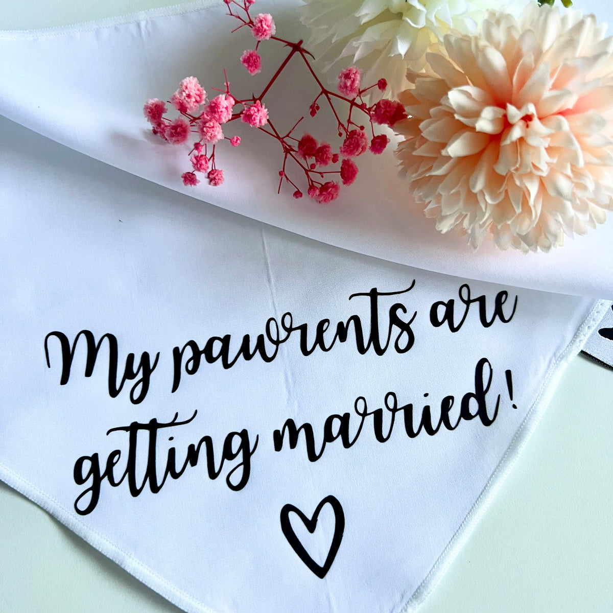 My Pawrents Are Getting Married Dog Bandana