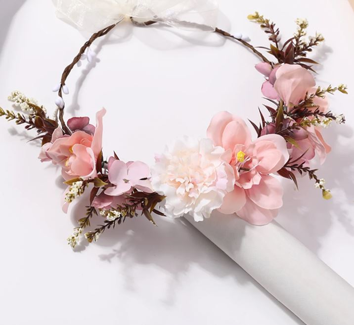 Wedding Dog Flower Collar, Photoshoot, 45-50cm, for Medium and Large Dogs