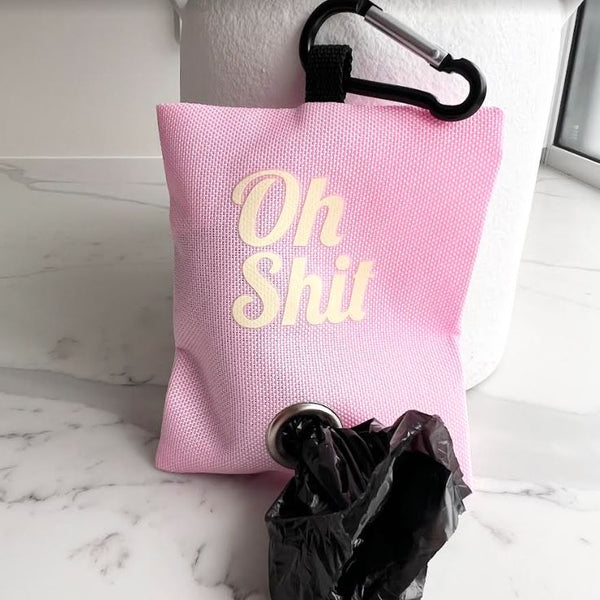 "Oh Shit" Poo Bag - Light Pink