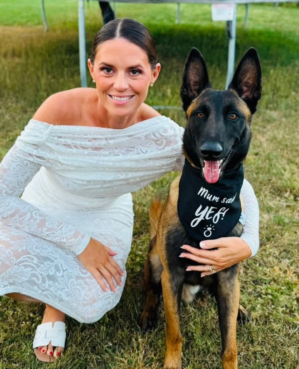 Dog Bandana - Engagement announcement - Mum Said Yes