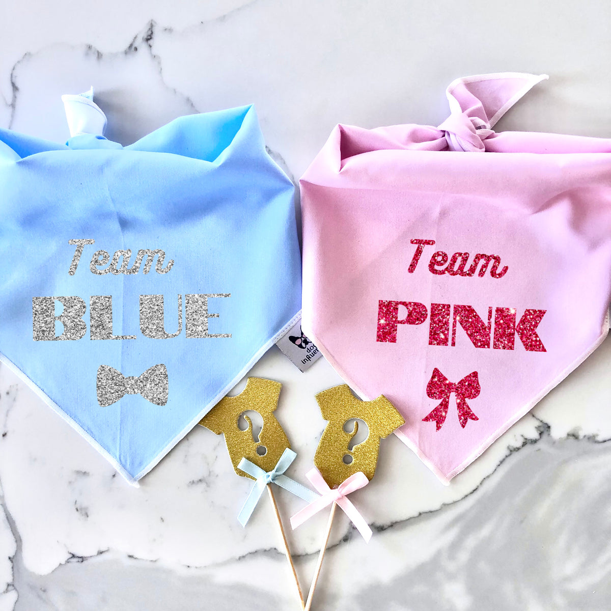 Gender Reveal Dog Bandana - Team Pink