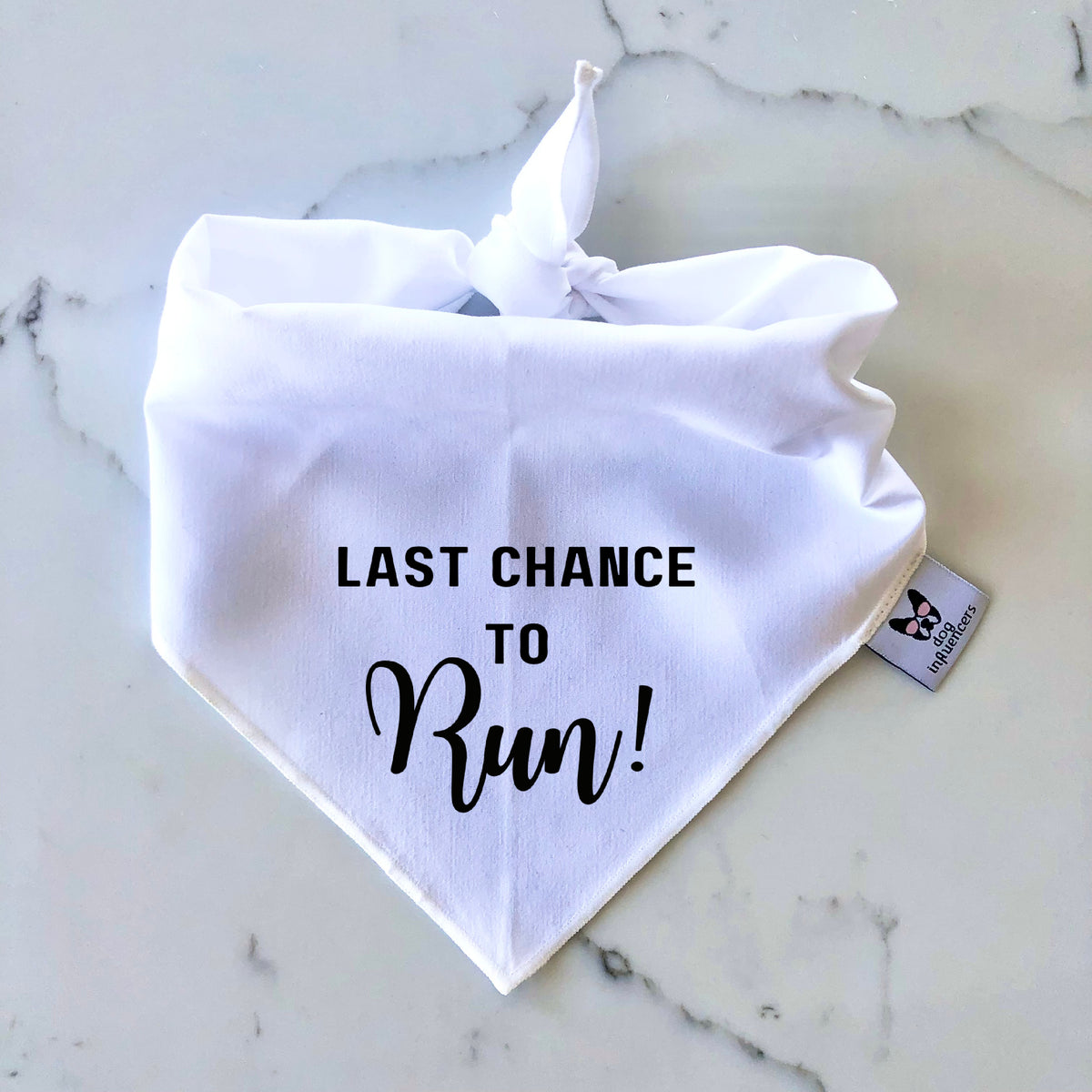 Wedding Dog Bandana, "Last chance to run", Dog Best Man Outfit, Personalised name