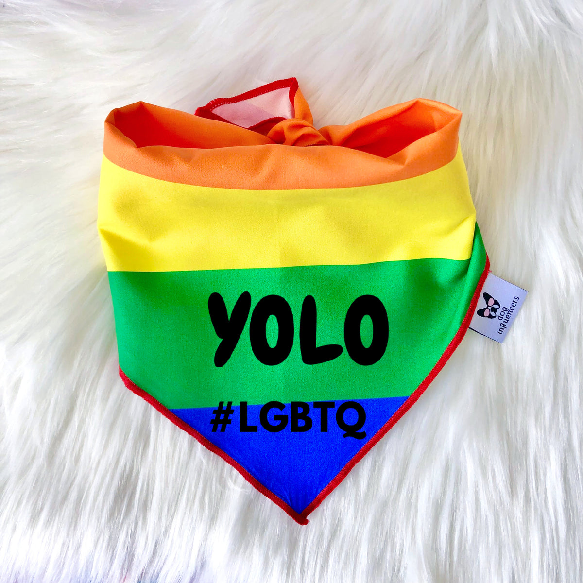 LGBTQ Pride Dog Bandana - YOLO #LGBTQ - You Only Live Once
