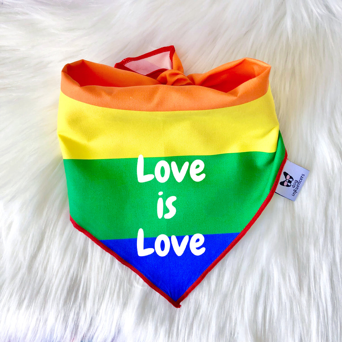 LGBTQ Pride Dog Bandana - Love is Love