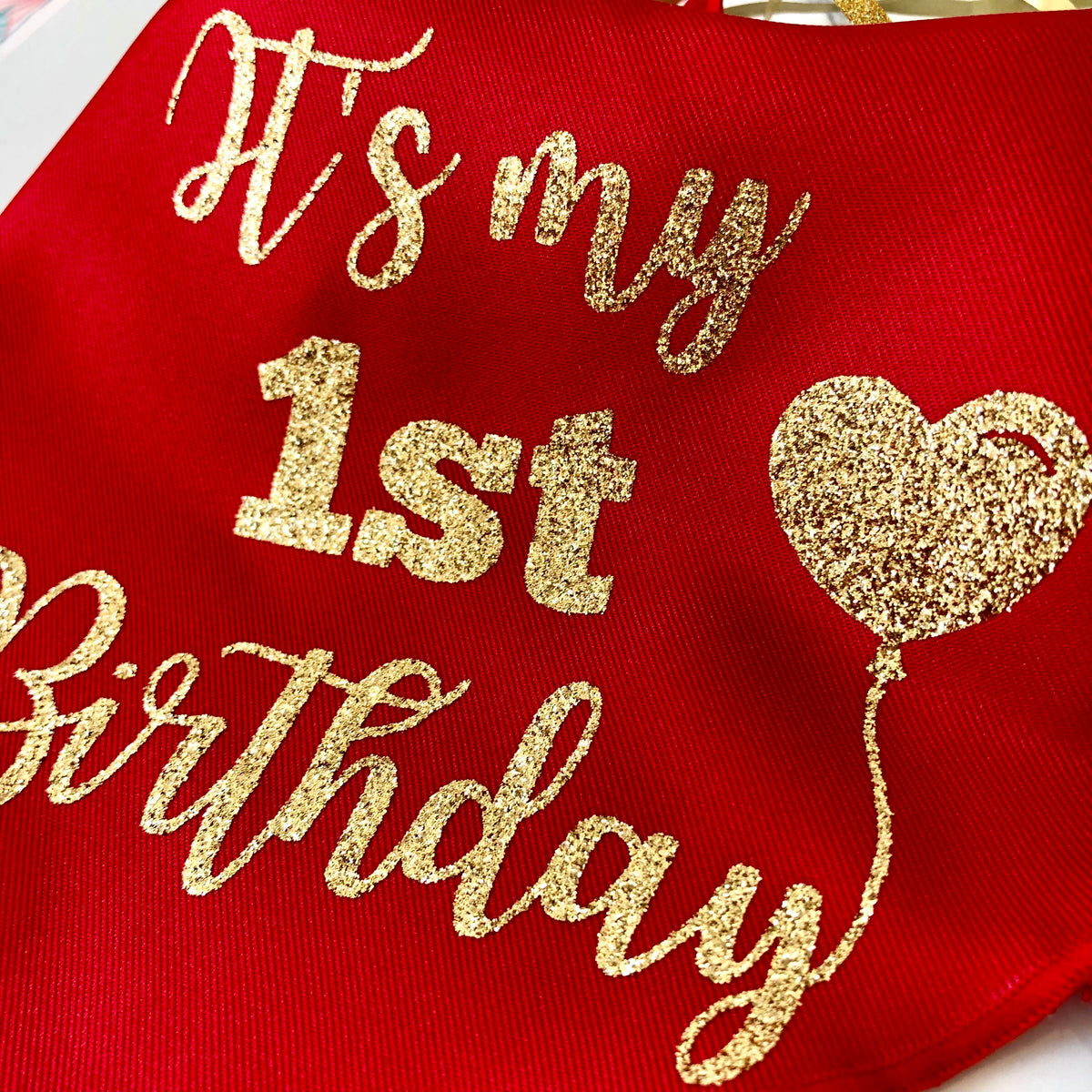 Birthday Dog Bandana, "My First Birthday", Personalised Dog Bandana, Birthday Party Dog Bandana, Custom age