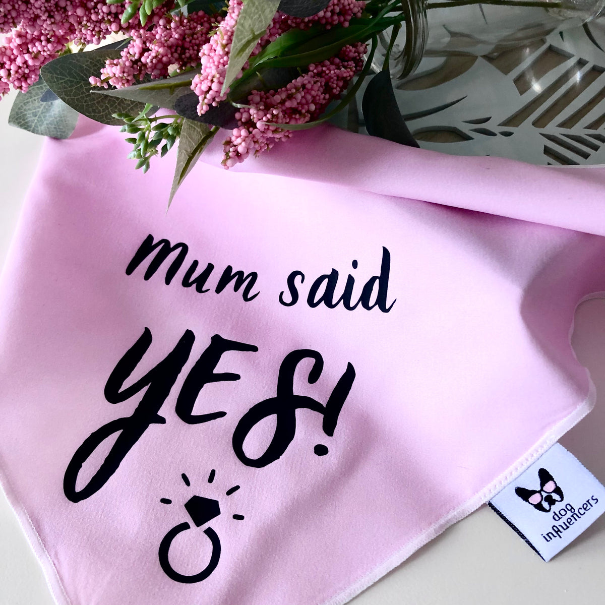 Dog Bandana - Engagement announcement - Mum Said Yes