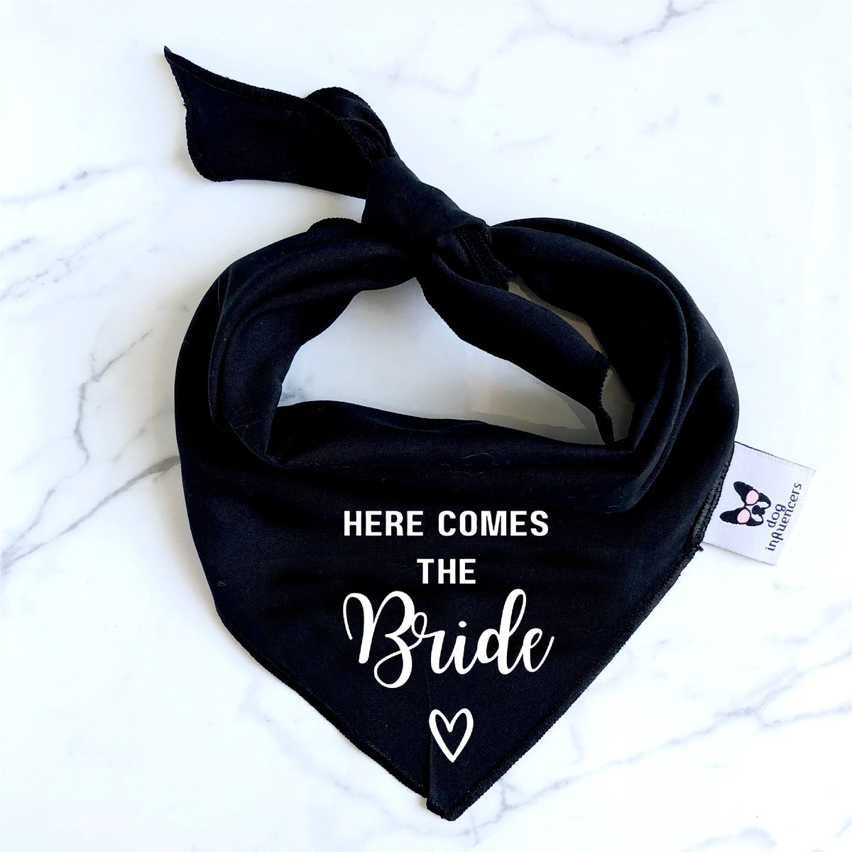 Wedding Dog Bandana, Here comes the Bride, Dog Ring Bearer Outfit