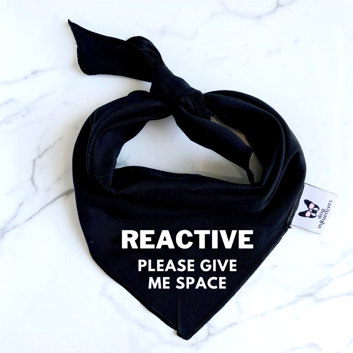 Warning Dog Bandana, Reactive Give Me Space, Nervous, Anxious Dogs