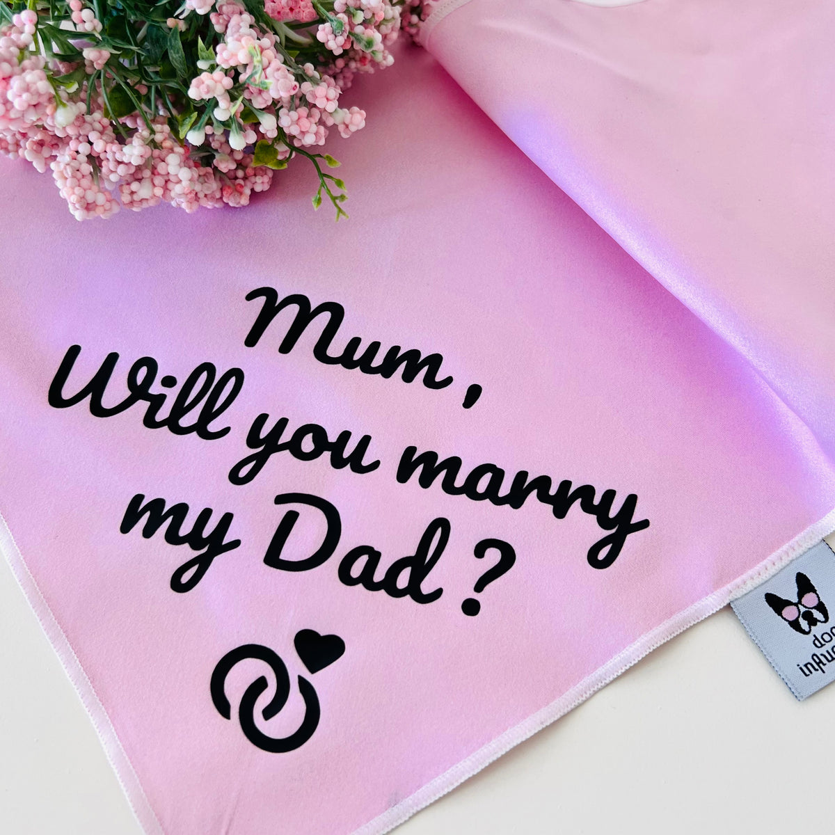 Proposal Dog Bandana - Mum Will You Marry My Dad