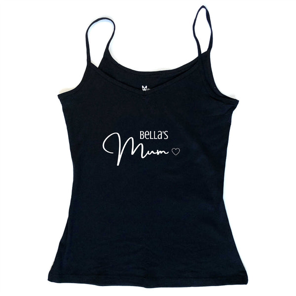 Customised Dog's Name Dog Mum T-shirt or Camisole