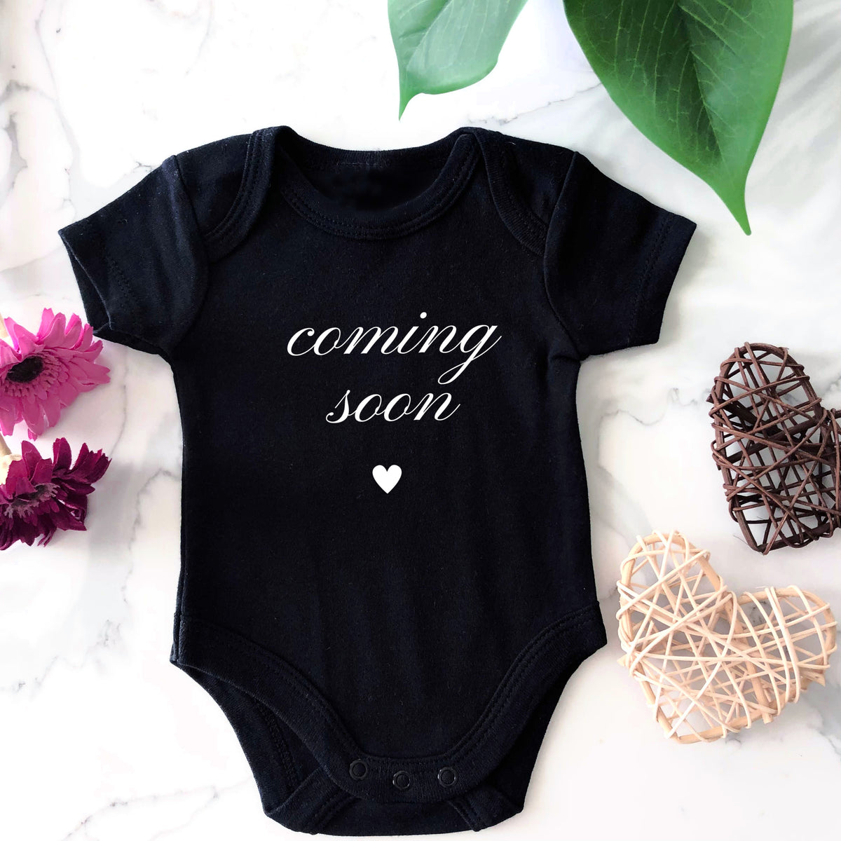 Baby Onesie - "Coming Soon" Pregnancy Announcement