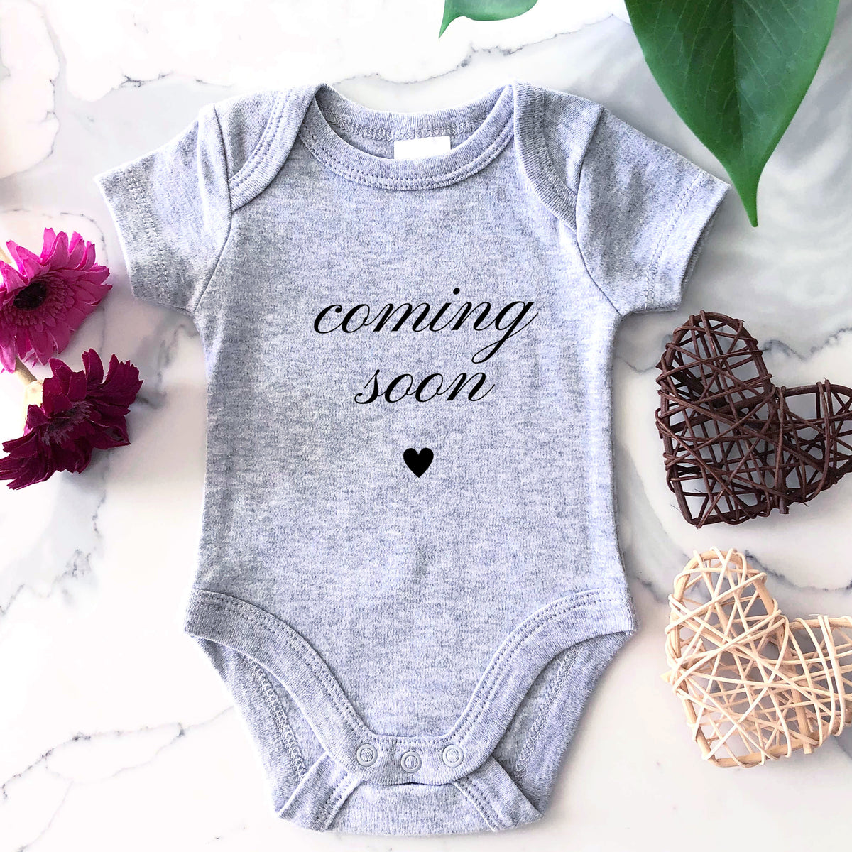 Baby Onesie - "Coming Soon" Pregnancy Announcement